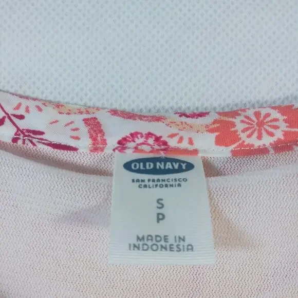 Old Navy Print Pintuck Swing Dress Summer Size Small - Picture 4 of 9